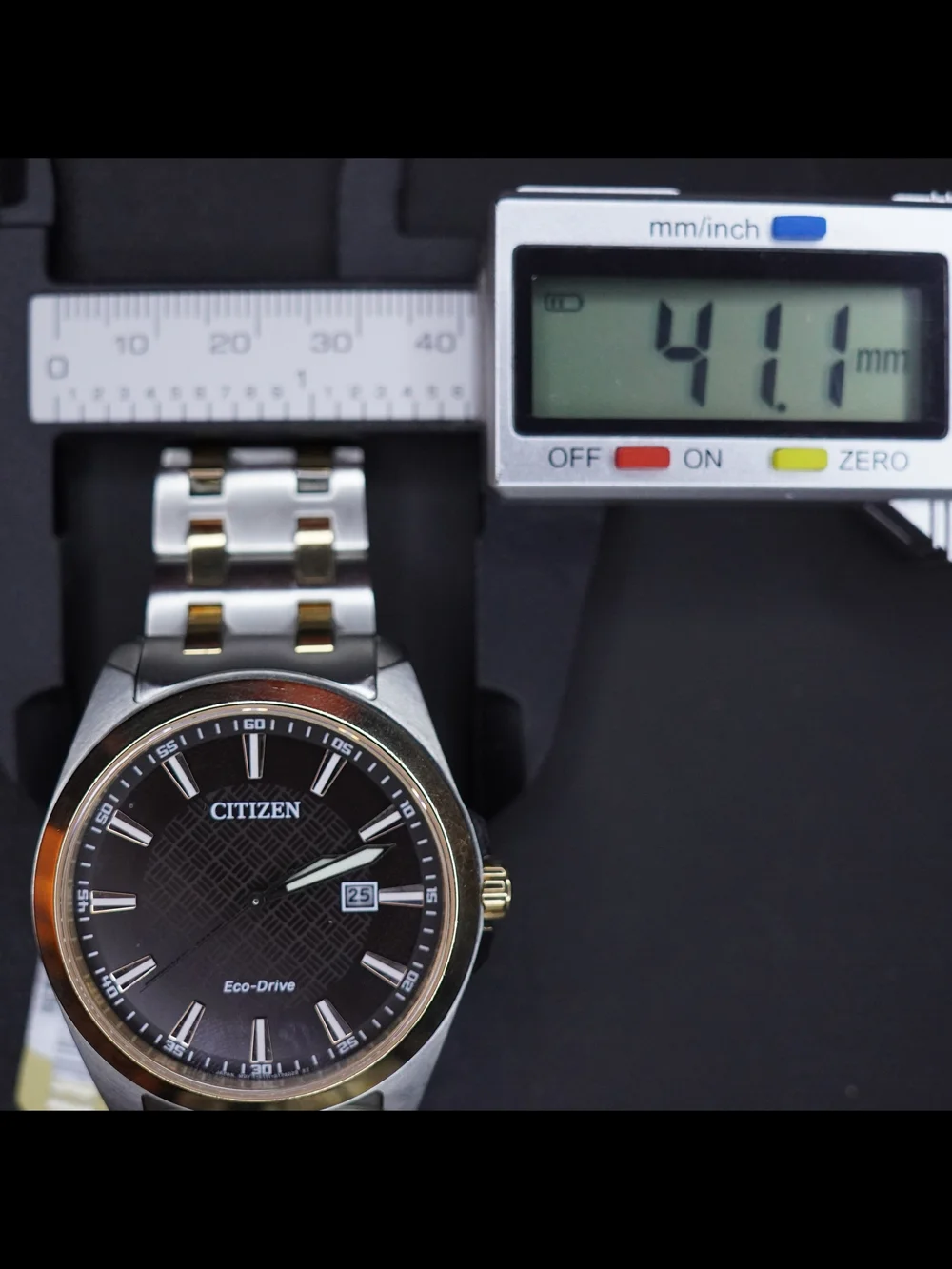 Citizen Eco-Drive BM7109-89E Two-Tone Stainless Steel Black Dial Men's Watch